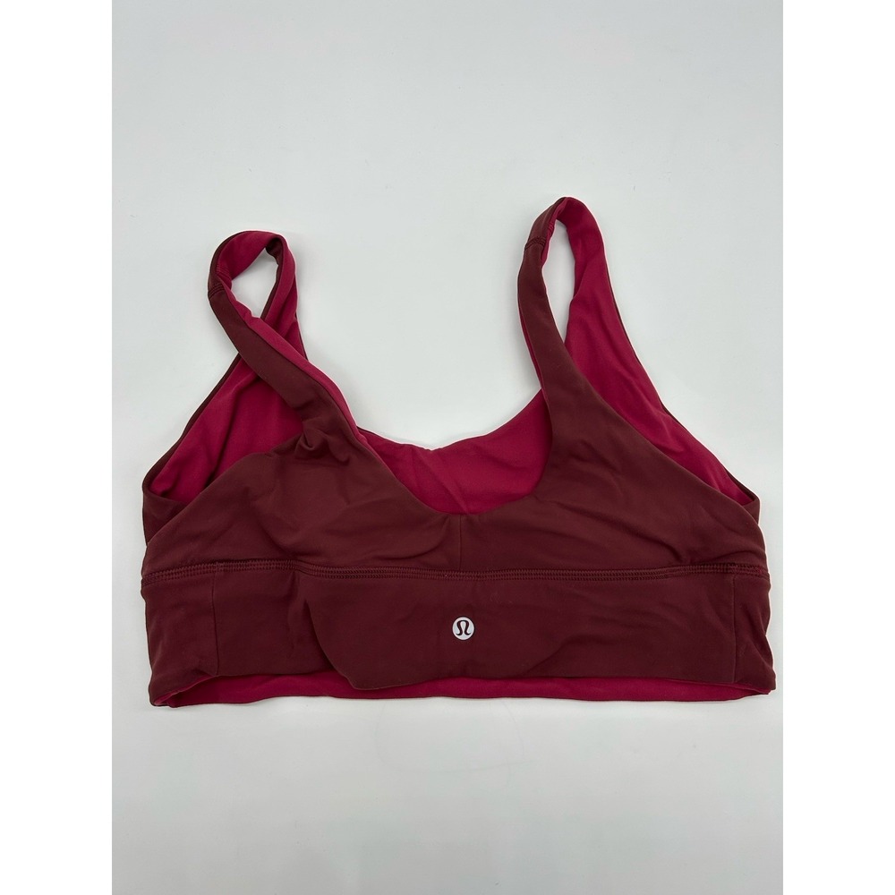 Lululemon Align Reversible Sports Bra Red Women's‎ Size 12 A/B Cup Light Support - Picture 7 of 8